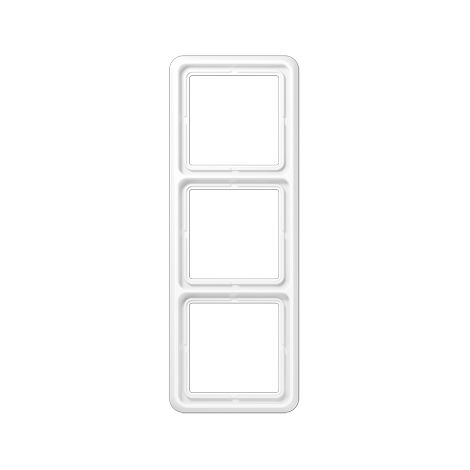 JUNG CD583WW MARCO, DUROPLÁSTICO, RESISTENTE AL RAYADO, BRILLANTE BLANCO ALPINO, TRIPLE, 81 X 223 MM