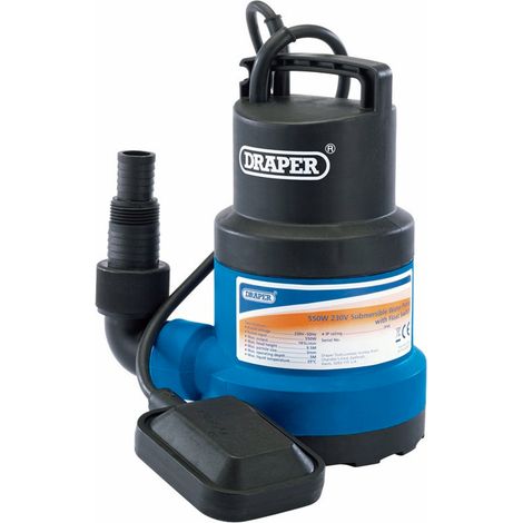 Draper 191L/Min Submersible Water Pump with Float Switch (550W) (61584) (1/5)