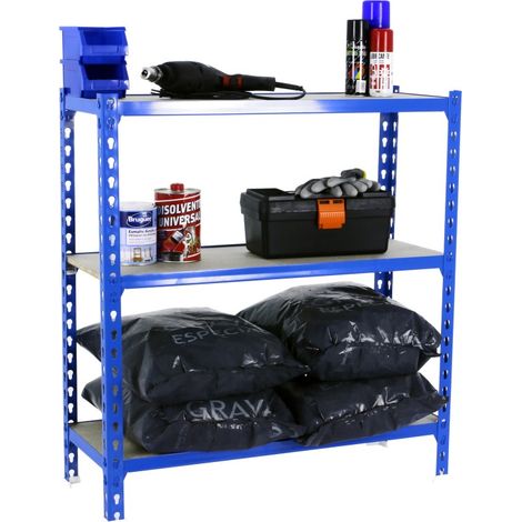 Estantería SIMONCLICK MaderClick Plus 3/300 1000 azul/madera (1/7)