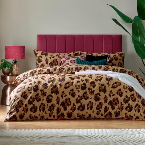 Ensemble de Couette Imprimé Léopard Simple Multicolore (1/3)