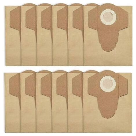 Lot de 12 sacs à poussière de 20 L pour aspirateur Einhell BT-VC 1250S (pièces détachées et accessoires). (1/5)