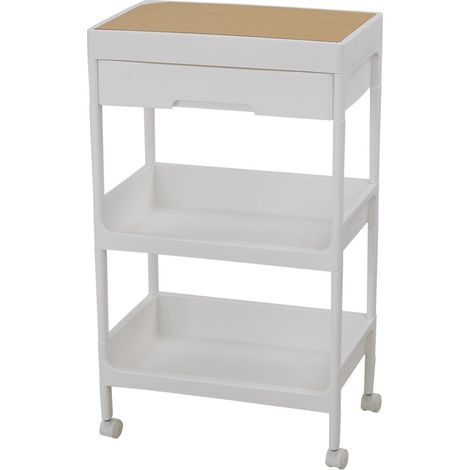 3-Tier Storage Trolley with Drawer (1/4)