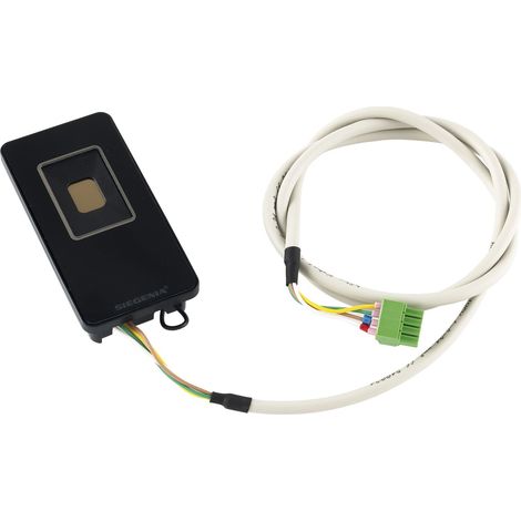 KFV Fingerprint Türöffner mit Dekorelement - Fingerscanner Zutrittskontrolle mit WLAN und Bluetooth inklusive 1m Kabel, schwarz (1/2)