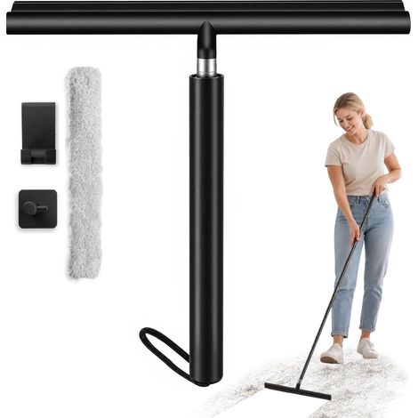 Shower Squeegee, 30-120 cm Bathroom Squeegee (Black) (1/5)