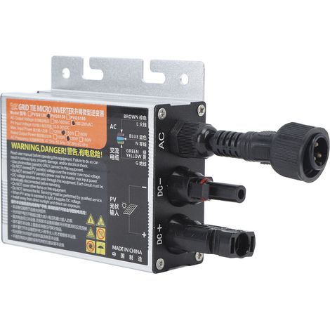 PV-Mikro-Netzwechselrichter 150 W Sinus-Wechselrichter mit Spannungs-, Strom- und Temperaturschutz, AC 220 V (1/5)