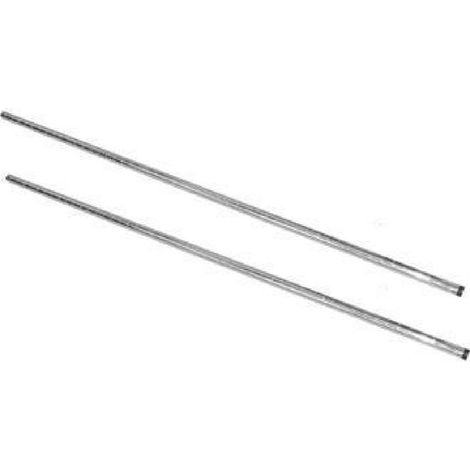 Poteaux chromé montant droit 1270mm (Lot de 2) - VOGUE