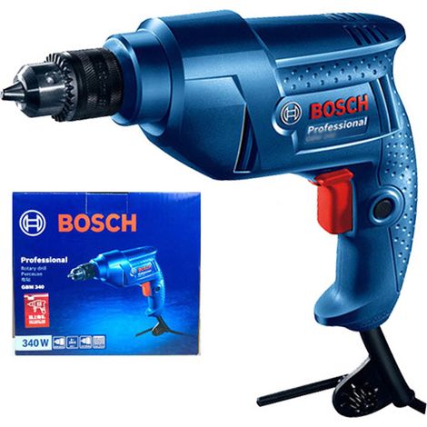 BOSCH GBM340-Taladro de mano con portabrocas plano Taladro multifunción con control de velocidad de avance y retroceso (1/5)