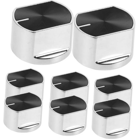 1 Ensemble 1 Ensemble De Commutateur De Cuisinière À Gaz Support Amovible Couvercle À Double Tige Étiquettes De Tuner Remplaçables Étiquettes Accessoires À Pièces 8 pièces (1/5)