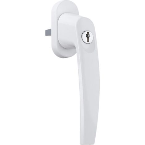 Poignée de fenêtre à clé victory - Finition : Blanc RAL9016 - Carré (mm) : 7x35 - - KINTECH