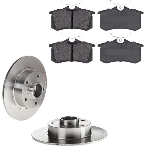 KIT FRENI POSTERIORI compatibile con RENAULT SCÉNIC III (JZ0/1) - DISCHI + PASTIGLIE OEM: P 68 024 , P 68 041 / 18165C /SOSTITUZIONE DIRETTA/BASSA POLVERE/SILENZIOSO