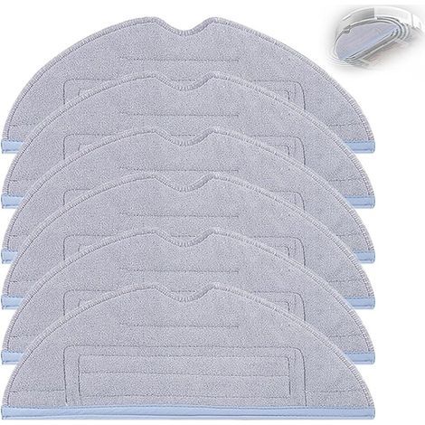 Chiffons de vadrouille pour aspirateur T8/T8plus, pièces de rechange, tampons de vadrouille lavables et réutilisables, 6 pièces (1/5)