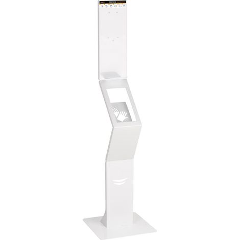 MEDICLINICS HGPT0040 Dispensador de Gel Hidroalcohólico con Soporte a Suelo y Peana Mediclinics - ref: HGPT0040