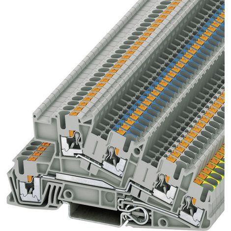 Phoenix Contact 3213950 Installationsschutzleiterklemme 5.2 mm Schnellanschluss Grau 1 St.