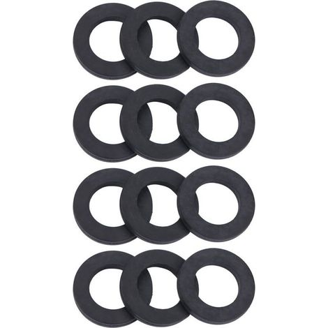 12pcs Ronde-ronde Raune de douche Robinet Affichage de tuyaux en caoutchouc pour scellage (3/4 ") (1/5)