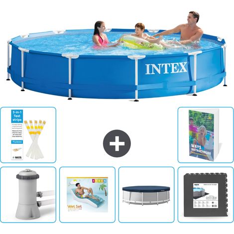 Frame Pool Rund - 366x76 cm - 7-teilig S185