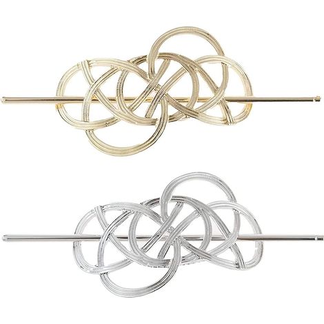 Lot de deux épingles à cheveux celtiques en métal pour mariage soirée bureau et travail accessoire de coiffure élégant et raffiné (1/5)