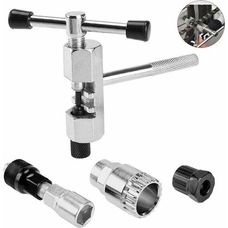 Outils de réparation de vélos multifonctionnels professionnels, outils de réparation de chaîne et de pédales de vélo durables, extracteur manivelle de vélo avec outil de retrait d'arbre-Fei Yu