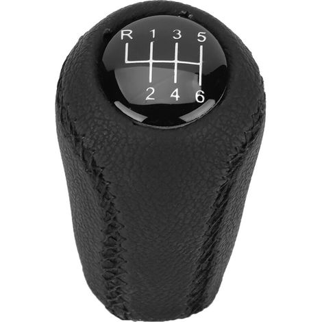 Pomello del cambio manuale OPPWONG, nero, per trasmissione a 6 velocità, pomello del cambio automatico di ricambio per la maggior parte delle auto (6 velocità). (1/5)