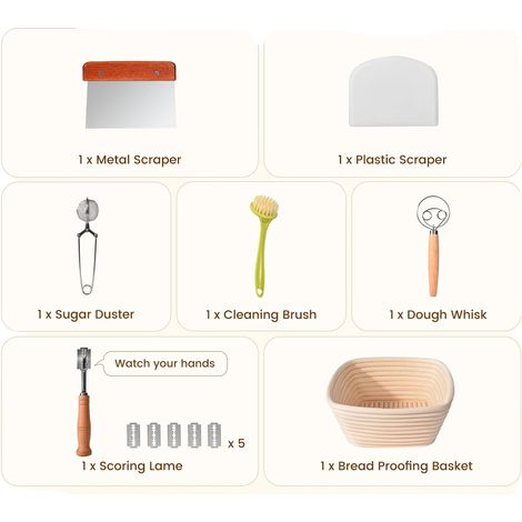 Cazuela de hierro fundido, gran capacidad, incluye accesorios de cocina, BLANCA (1/2)