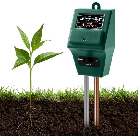 Testeur Humidité Plantes Hygrometre Plante Humidimetre Testeur de PH du Sol Capteur Moniteur d'eau Hygromètre Plante pour Intérieur et Extérieur Jardi