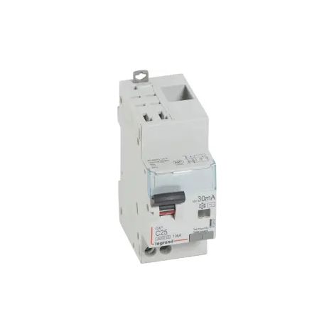 Disjoncteur Différentiel DX3 1P+N Courbe C 25A 30mA 6kA - LEG410803