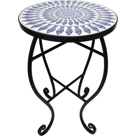 Signes Grimalt Mueble Auxiliar Muebles  Mesa Peces Mueble Auxiliar Azul 36x36x55cm 35030