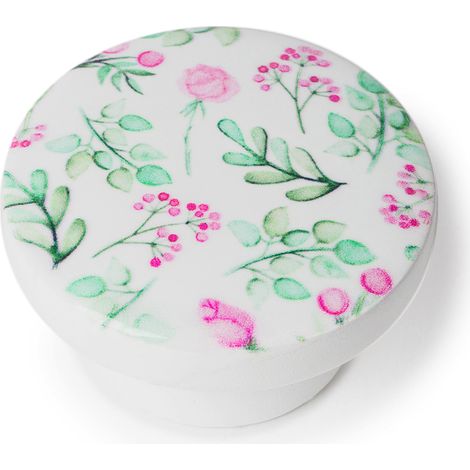Bouton de meuble  Style décoratif  Fabriqué en hêtre  Finition illustrée  Mesures 383822mm  Système de fixation vissé  Comprend des vis M4  2 unités - talla