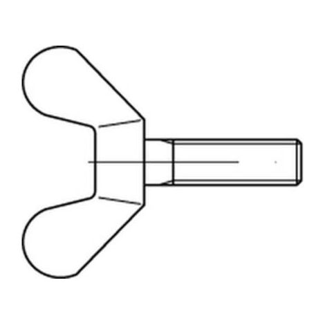 [NEUWERTIG] B-Ware Reyher Din 316 Flügelschraube Schraube M12x60 Temperguss Flügelkopf 20 Stück