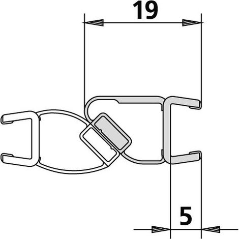 Kermi 6025715 1241 1x bande magnétique