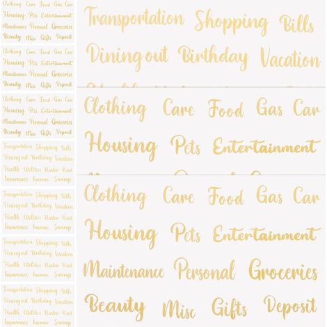 PVC Letter Stickers 10 Sheets Budget Stickers for Decorative (1/5)