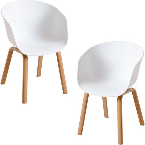 Packs Sillas Comedor - Pack 2 Sillas Hema - Blanco (1/5)