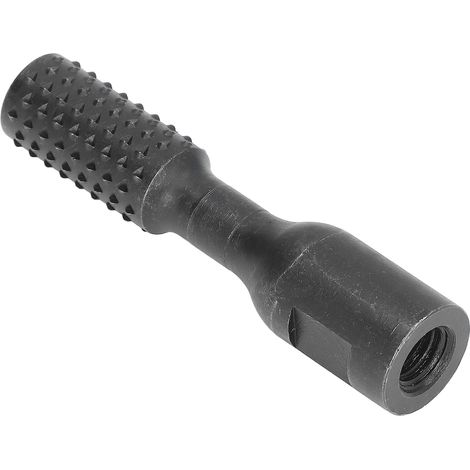 Rotierender zylindrischer Schleifkopf aus hochkohlenstoffhaltigem Stahl, grobe Verzahnung, für 115/125 mm Winkelschleifer, 20 mm (0,79 Zoll) Durchmesser. (1/5)