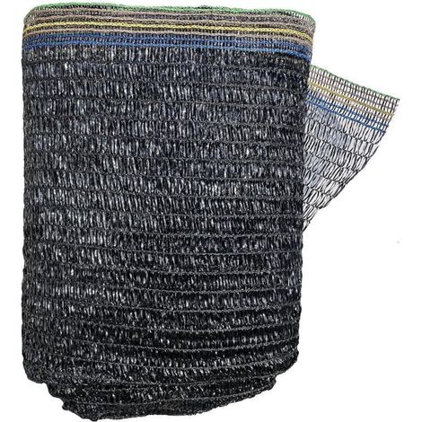 Rete ombreggiante con protezione UV al 55%, adatta per piante da giardino e serre, colore nero (2 x 3 metri).