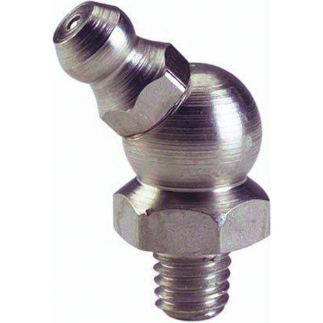 Graisseur hydraulique 6x100 à bec coudé 45° - Algi