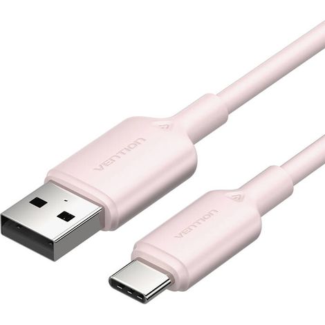 USB 2.0 A auf USB-C 3A Vention ctqph Kabel 2M (Pink) (1/2)