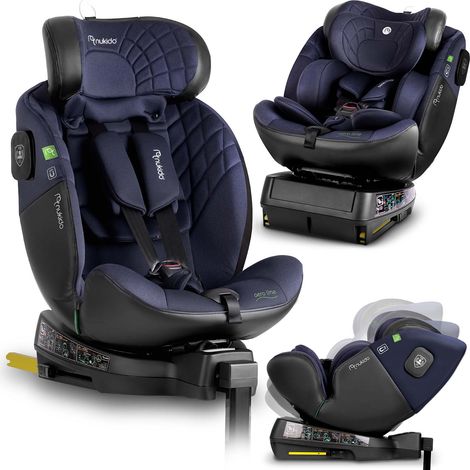 Siège auto Nukido Aero Line noir et bleu marine 0-36 kg Isofix
