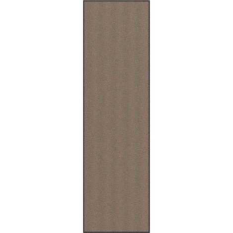 Felpudo antideslizante absorbente de suciedad marrón 115 x 400 cm en PP marrón 020058135