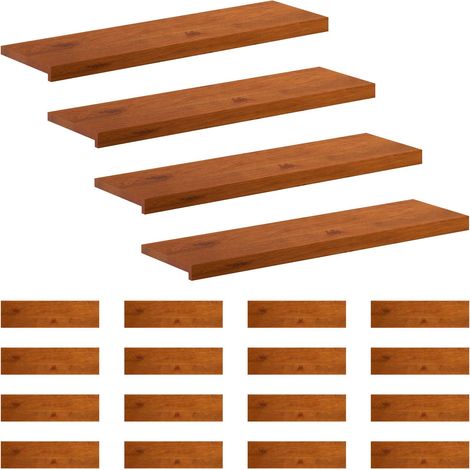 Gradini per Scale 20 pz 90 x 25 x 2 cm Marrone vidaXL