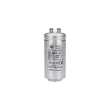 Condensatore 10 UF compatibile con AEG 125002061/5 per essiccatore