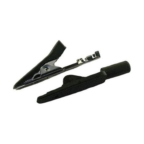 KS MINIATUR-ABGREIFKLEMME CRIMP SCHWARZ MA1
