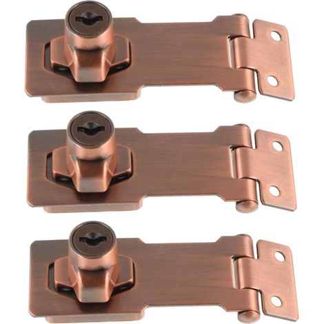 Lurrose Lot de 3 verrous de porte de placard, congélateur et tiroir (1/5)