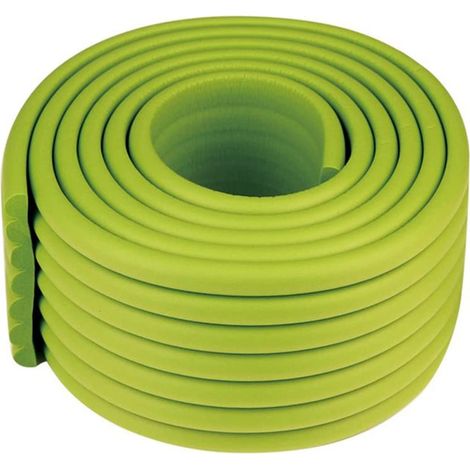 Protège-coins et bordures mural, 2M de sécurité bébé, pare-chocs en mousse DIY, protection meubles enfant, angle de sécurité (Vert)