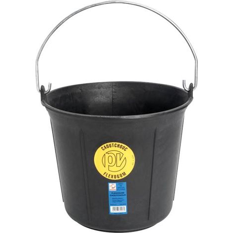 Seau caoutchouc Flexogom modèle standard cont 13 l VINMER - 360003 (1/3)