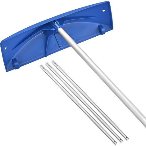 Râteau à Neige 60 cm en Plastique PP,Raclette de Toit Télescopique Ajustable 1,18-5,55 m avec Roues et Poignée Antidérapante (1/5)