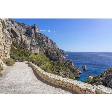 Tableau sur toile vue sur calanque 30x45 cm - Impression sur Toile Murale Décorative - Image imprimée en HD sur Toile - Toile sur Châssis en Bois FSC - Fabriqué en France (1/5)