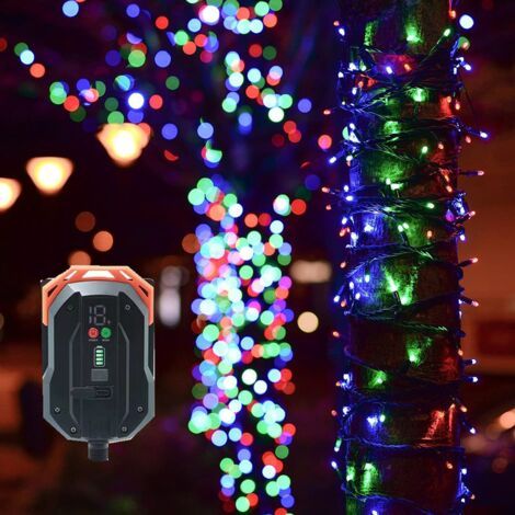 Guirlande Lumineuse Extérieure 6.5M 30 LED IP65 Etanche 8 Modes Guirlande Solaire Extérieure pour Jardin, Terrasse, Mariage, Fête (1/5)