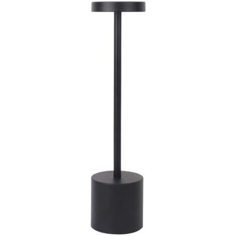 HOXILEELEO tavolo luminoso wireless USB ricaricabile – 3 colori di illuminazione – Design nero minimalista, Ideale per uso interno ed esterno – 34 x 8 x 8 cm (1/5)