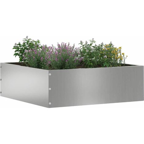 Bordure de Pelouse 6 pcs Argent 40 x 40 x 13 cm Acier galvanisé (1/5)