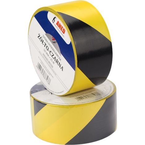 Nastro adesivo giallo e nero