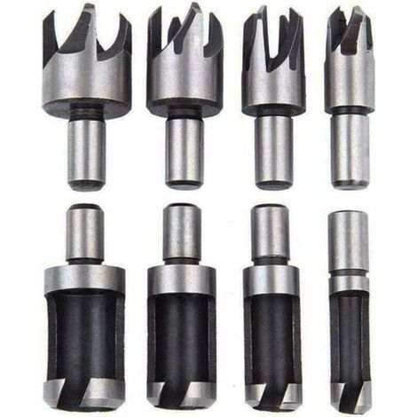Set di 8 punte da trapano per tasselli in legno, ideali per la realizzazione di tasselli, perni, borchie e tenoni. (1/4)